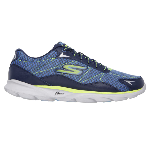 Skechers Men Extra Wide Fit (4E) Shoes - Sonic Navy/Lime