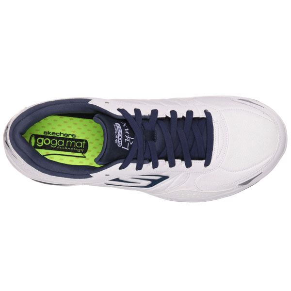 Skechers Men Extra Wide Fit (4E) Shoes - Lynx LT White/Navy