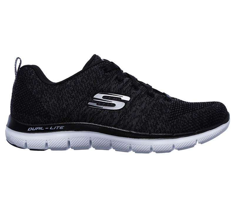 Skechers Women Flex Appeal 2.0 - High Energy Black/White