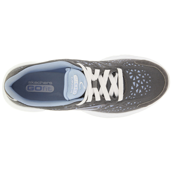 Skechers Women Gofit - Presto Charcoal/Light Blue