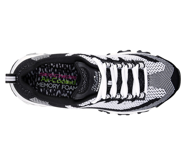 Skechers Women D'Lites - Reinvention Black/White