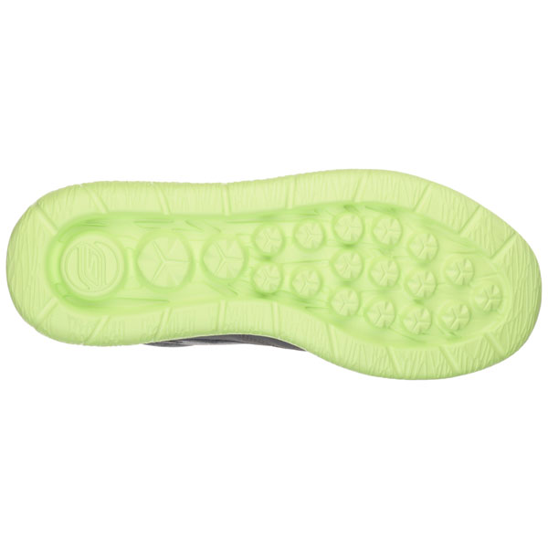 Skechers Men Extra Wide Fit (4E) Shoes - Uptown Charcoal/Lime