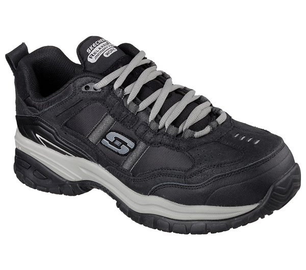 Skechers Men Work: Relaxed Fit - Soft Stride - Grinnell Comp Black/Gray