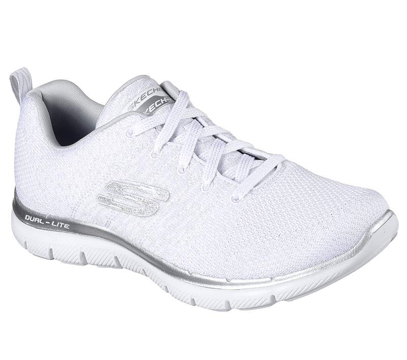 Skechers Women Flex Appeal 2.0 - Opening Night White/Sliver