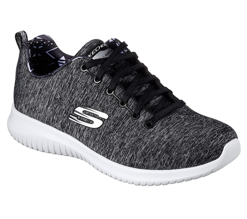 Skechers Women Ultra Flex - First Choice Black/White