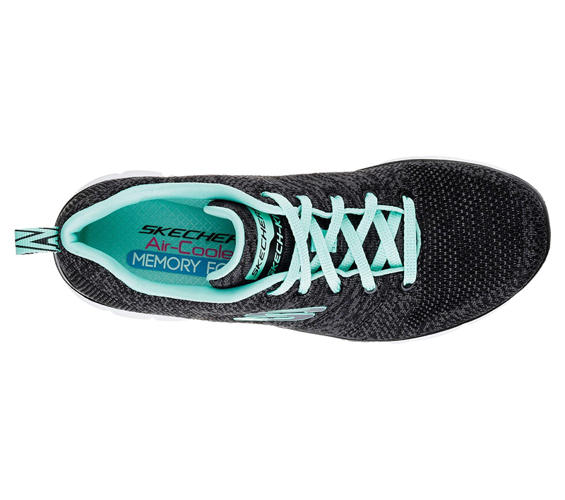 Skechers Women Flex Appeal 2.0 - High Energy Black/Aqua
