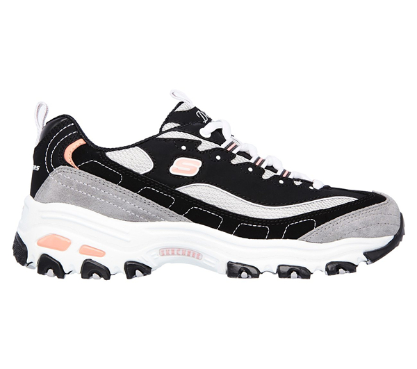 Skechers Women D'Lites - New Journey Black/White/Gray