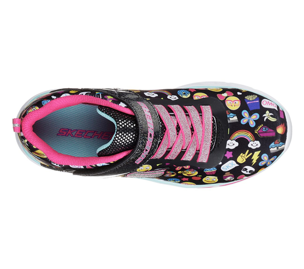 Skechers Girls S Lights: Litebeams - Feelin It Black/Multi