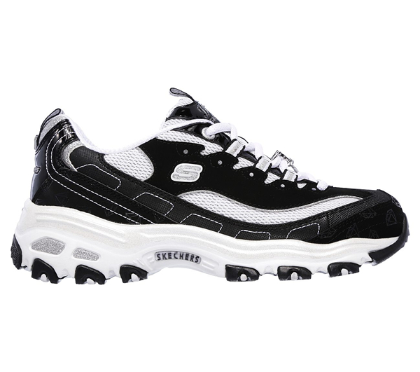 Skechers Women D'Lites - Be Dazzling Black/White