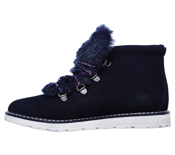 Skechers Women Bobs Alpine - Fur-Eva Navy