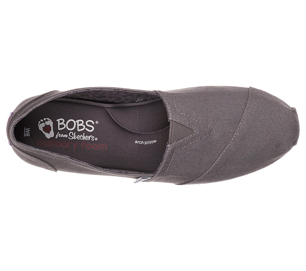 Skechers Women Bobs Plush - Peace and Love Charcoal