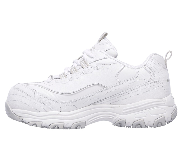 Skechers Women Work: D'Lites - Pooler Alloy Toe White