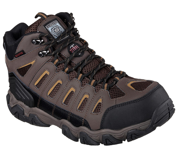 Skechers Men Work: Blais - Bixford Dark Brown
