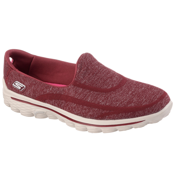 Skechers Women GOwalk 2 - Super Sock Burgundy