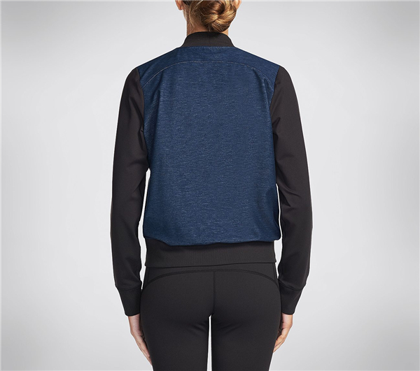 Skechers Women GO Walk Bomber Jacket Navy