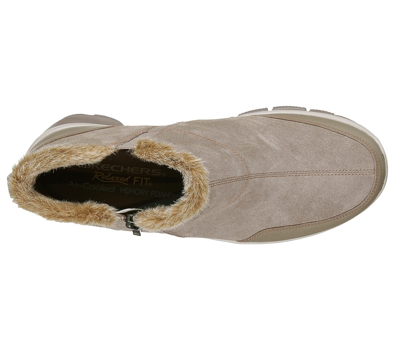 Skechers Women Relaxed Fit: Easy Going - Zip It Taupe