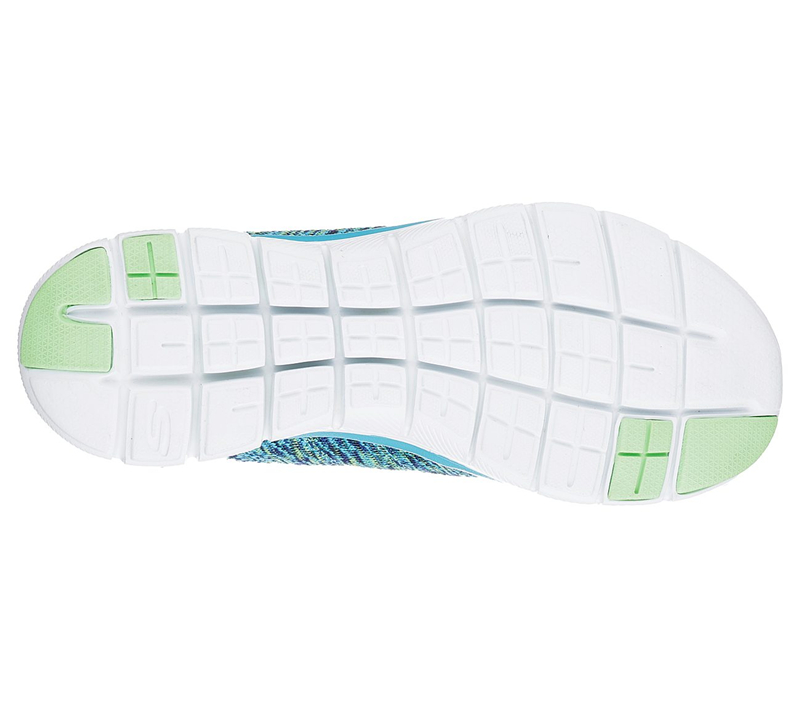 Skechers Women Flex Appeal 2.0 - High Energy Blue/Lime