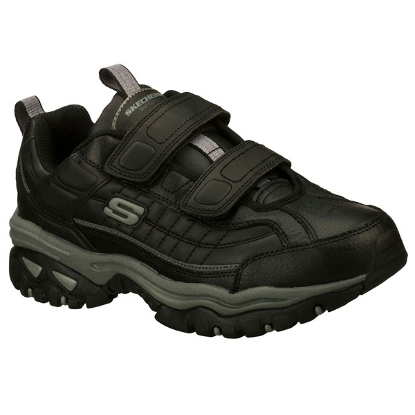 Skechers Men Wide Fit (2E) Shoes - Fixed up Black