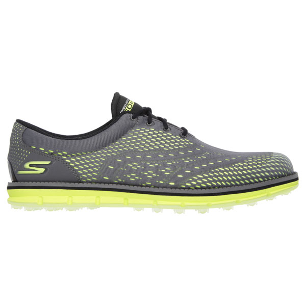 Skechers Men Extra Wide Fit (4E) Shoes - Charcoal/Lime