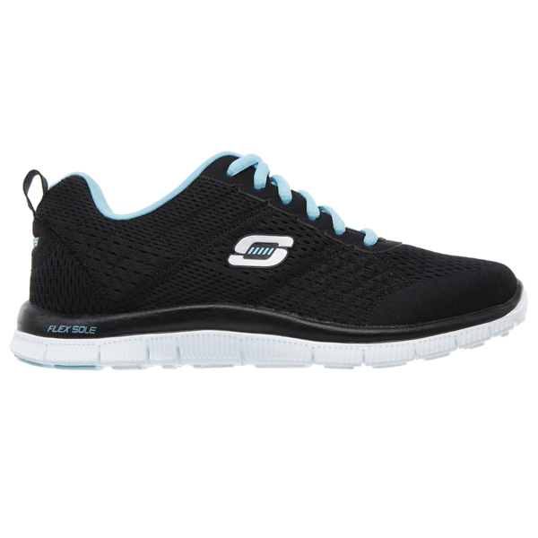 Skechers Women Flex Appeal - Obvious Choice Black/Light Blue