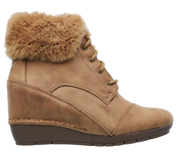 Skechers Women Bobs High Peaks - Flurry Dust Chestnut