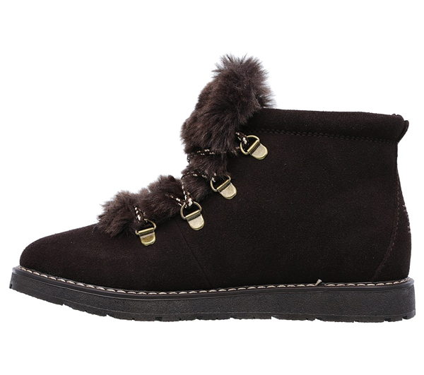Skechers Women Bobs Alpine - Fur-Eva Chocolate