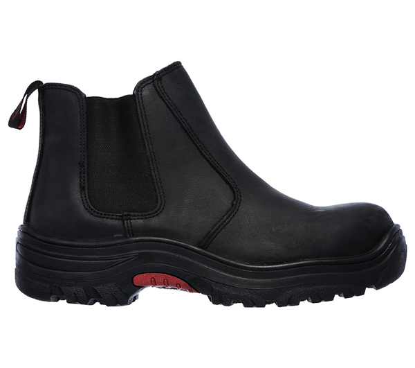 Skechers Men Work: Relaxed Fit Burgin - Glennert Comp Toe Black