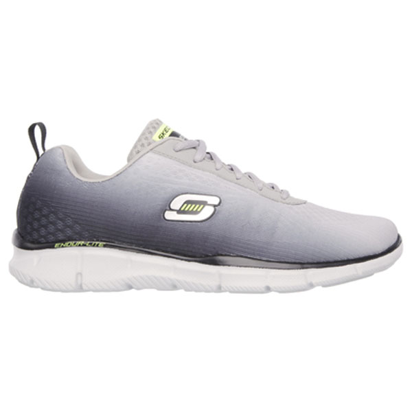 Skechers Men Wide Fit (2E) Shoes - This Way Gray/Black