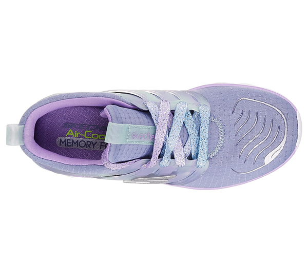 Skechers Girls Diamond Runner Gray/Lavender