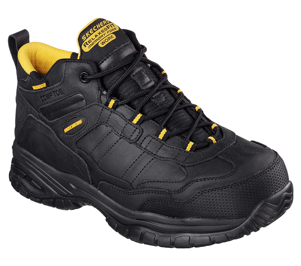 Skechers Men Work: Relaxed Fit Soft Stride - Gilbe Comp Toe Black