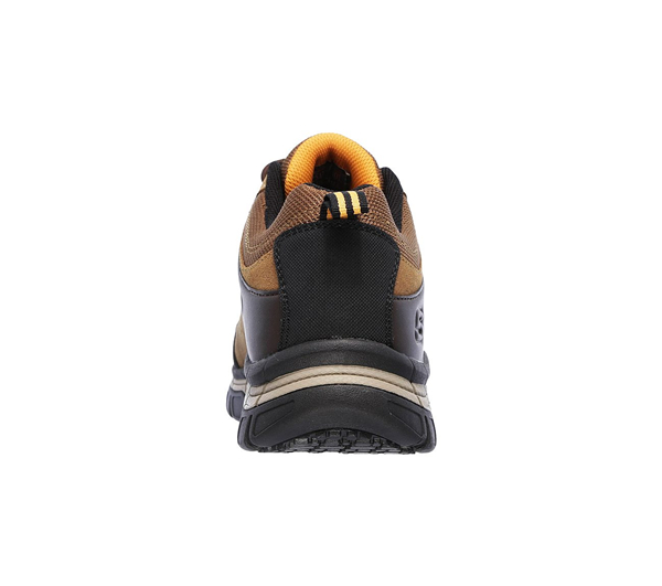 Skechers Men Work: Relaxed Fit Dunmor Comp Toe Brown/Orange