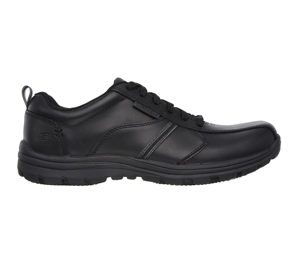 Skechers Men Work: Relaxed Fit Hobbes - Frat Black
