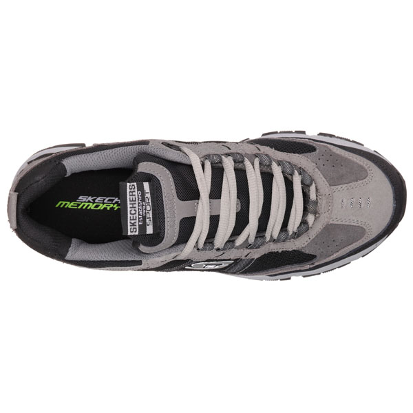 Skechers Men Extra Wide Fit (4E) Shoes - Trait Charcoal/Black