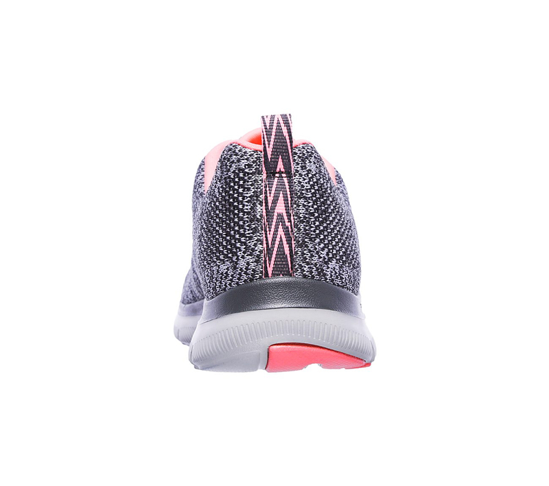 Skechers Women Flex Appeal 2.0 - High Energy Charcoal/Coral