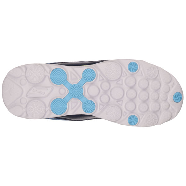 Skechers Men Extra Wide Fit (4E) Shoes - Sonic Navy/Lime