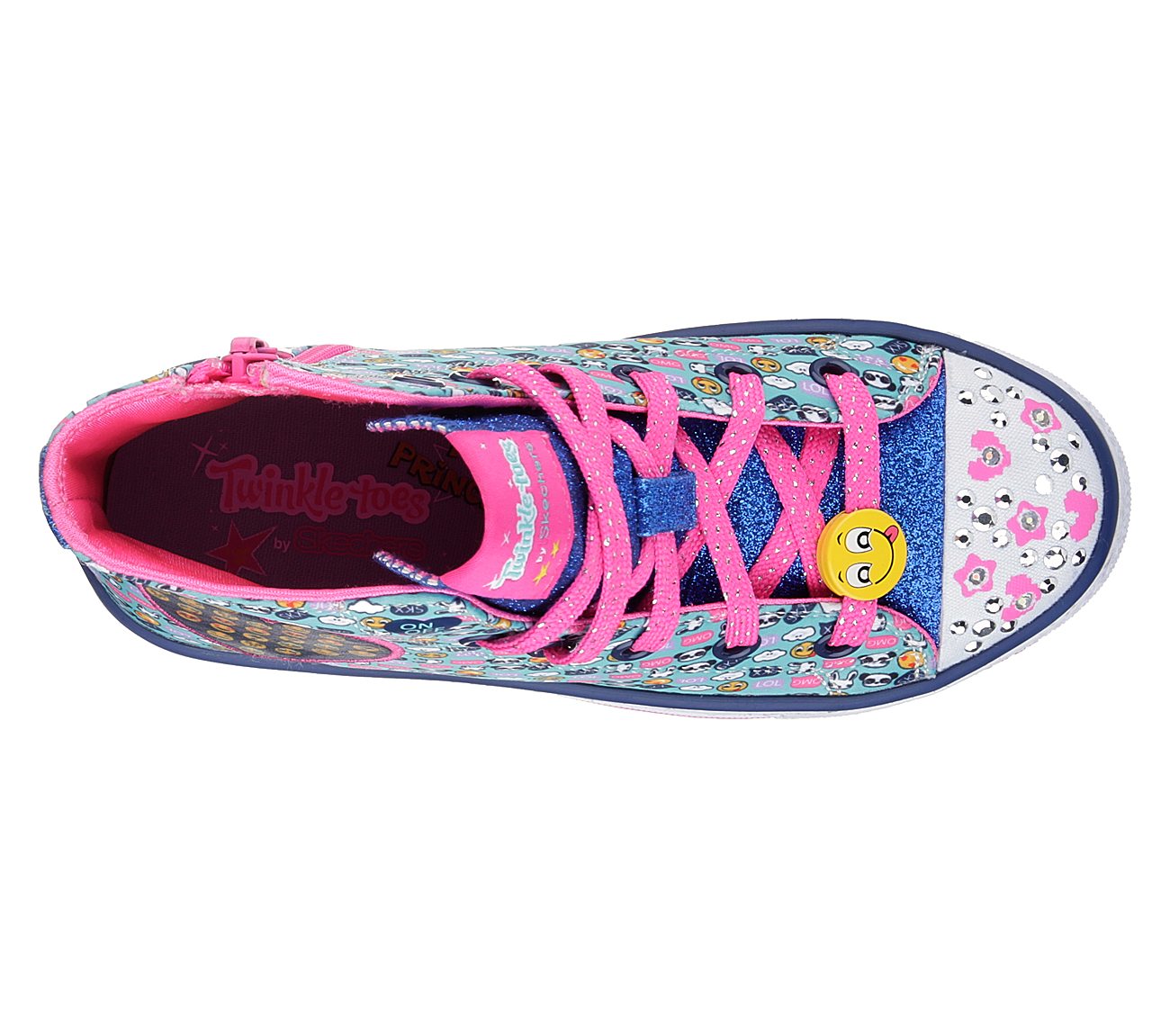 Skechers Girls Twinkle Toes: Shuffles Aqua/Multi