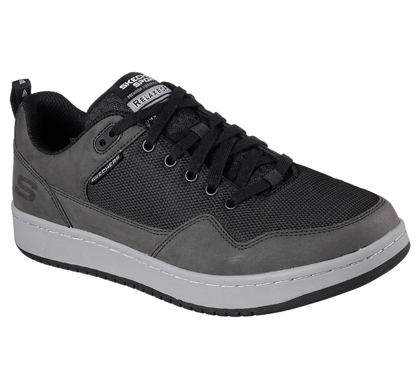 Skechers Men Relaxed Fit: Tedder Black/Charcoal