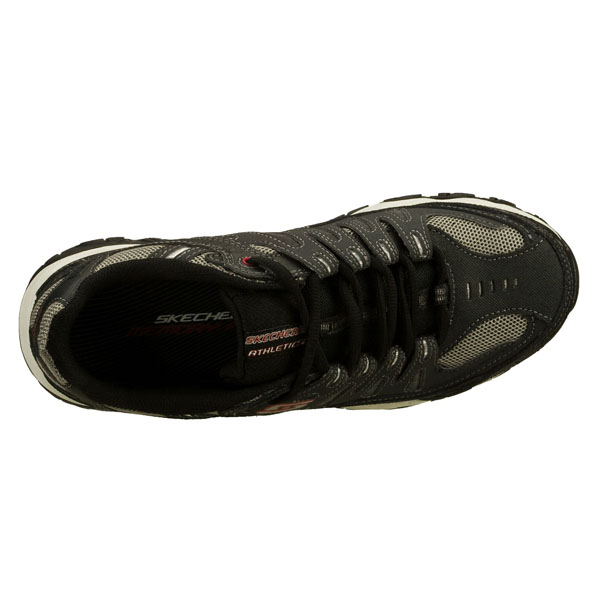 Skechers Men Wide Fit (2E) Shoes - Charcoal/Black