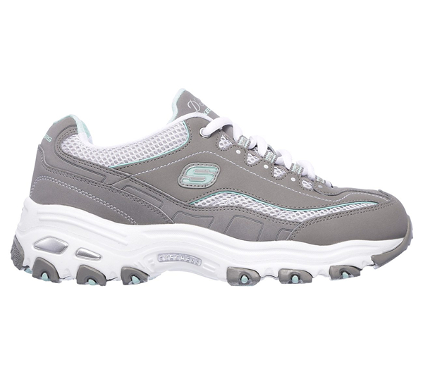 Skechers Women D'lites - Life Saver Gray/White