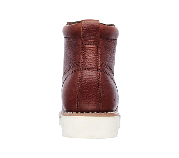 Skechers Men Work: Relaxed Fit Pettus Red/Brown