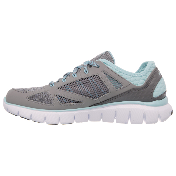 Skechers Women Relaxed Fit: Skech-Flex - Style Source Gray/Light Blue