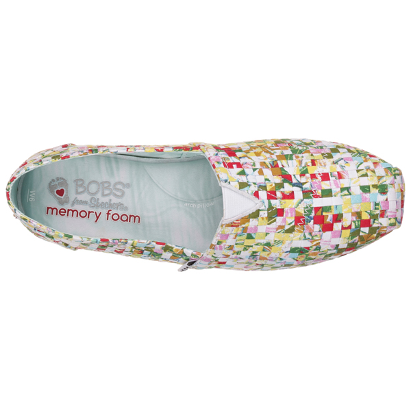 Skechers Women Bobs Plush - Speckles and Spots White/Multi
