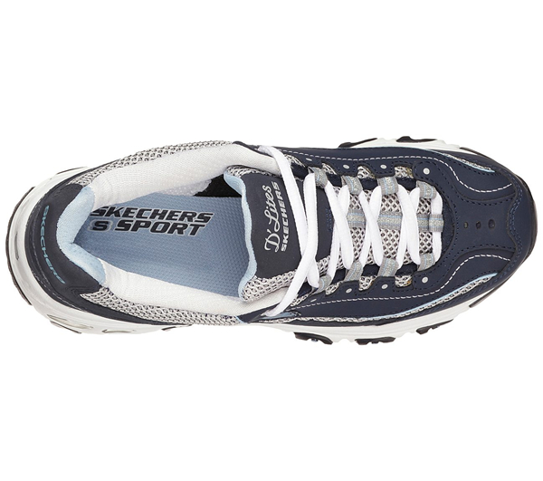 Skechers Women D'lites - Centennial Navy/White/Light Blue