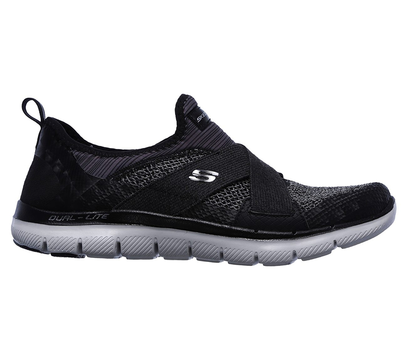Skechers Women Flex Appeal 2.0 - New Image Black/Gray