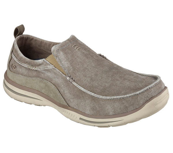 Skechers Men Relaxed Fit: Elected - Drigo Taupe