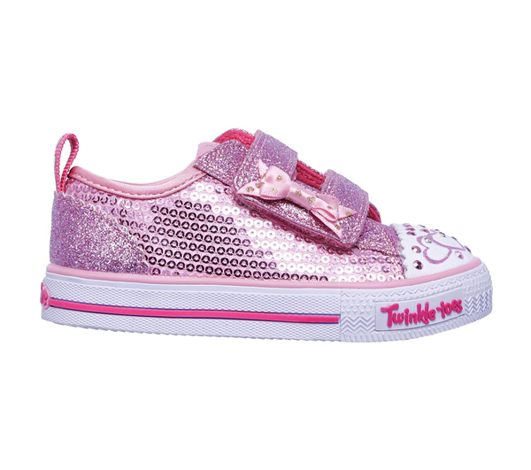Skechers Girls Twinkle Toes: Shuffles - Itsy Bitsy Pink
