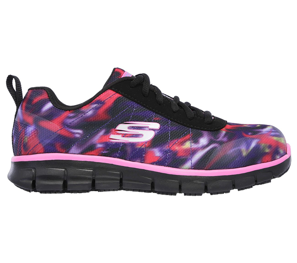 Skechers Women Work: Relaxed Fit Synergy - Arrey Alloy Toe Black/Multi