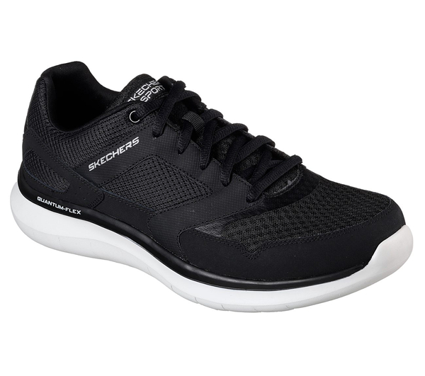 Skechers Men Relaxed Fit: Quantum Flex - Hudzick Black/White