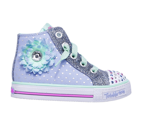 Skechers Girls Twinkle Toes: Shuffles - Bloom Boom Periwinkle/Multi