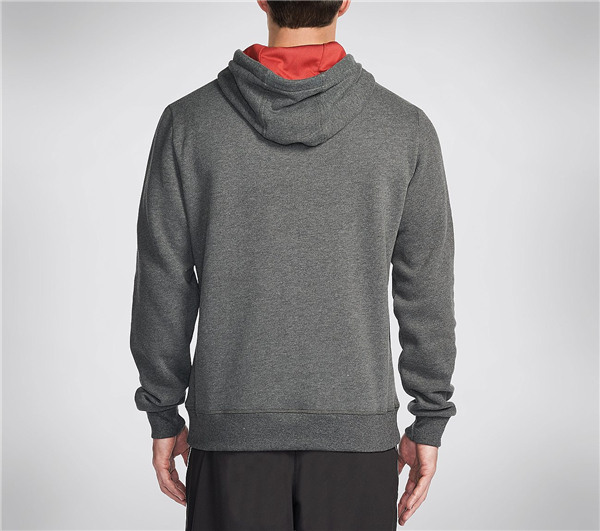 Skechers Men Launch Popover Trailblazer Hoodie Dark Gray